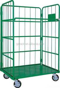 तह पिंजरे भंडारण के लिए उपयुक्त छोटे आइटम या भागों रोल रसद ट्राली - Product Image 3