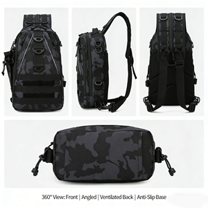 Sac à dos camouflage multifonctionnel, sac bandoulière personnalisé avec logo, sac à bandoulière imperméable pour les sports de plein air, la chasse et les voyages - Product Image 2