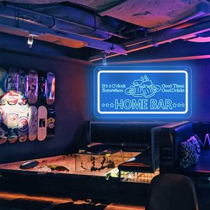 Led Tasses à Bière Décoration Murale Signe Bar Pub Man Cave Fête D'anniversaire Chambre Café Art Mural <span class=keywords><strong>Cadeau</strong></span> de Vacances pour <span class=keywords><strong>Papa</strong></span> Hommes 5V USB Bleu Glace - Product Image 4