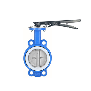Válvula de disco de hierro fundido CF8 con maneta de acero ISO5211 PN16/Clase 150 - Product Image 1