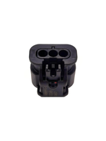 Lanshuo 1488991-1 Prise de sonde radar automobile domestique 3 broches, boîtier gainé PBT GF, IP66, 25A, 12V/24V/48V, câble à sertir femelle