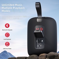 Enceinte sans fil portable d'extérieur, subwoofer étanche, lumière d'ambiance rythmique, système audio avec lecteur de carte