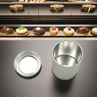 Boîte à thé ronde de qualité alimentaire, boîte en métal personnalisée de luxe, boîte en métal vide multicolores pour le stockage du thé et du café