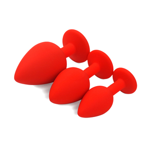 سدادة شرجية من السيليكون من ماركة SEXBAY الأكثر رواجًا، سدادة مؤخرة مزينة بالجواهر، ثلاث مجموعات بأحجام مختلفة للرجال والنساء، مقاومة للماء - Product Image 4