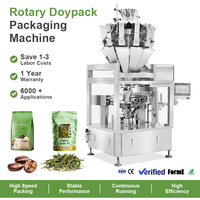 Machine d'emballage rotative économique pour sachets préformés Doypack pour grains de café et thé