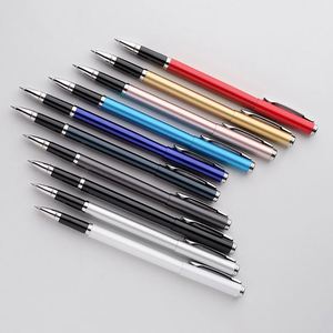 Stylo publicitaire personnalisable – Stylo métallique gravé au laser avec logo – Stylo noir neutre – Cadeau promotionnel - Product Image 4