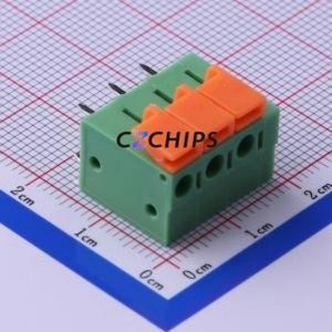 KF142V-5.08-3P Spring Terminal Block Through hole Component (THT),P=5.08mm Connector 5.08mm 3P 3 15A - Product Image 1