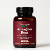 Kapsul Ekstrak Akar Astragalus Berkualitas Tinggi, Suplemen Herbal Astragalus Terstandardisasi untuk Dukungan Kekebalan Tubuh & Energi