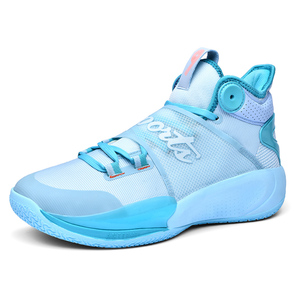 Chaussures de <span class=keywords><strong>basket</strong></span>-ball pour hommes et femmes, bottes à lacets hautes, baskets en tissu, maille respirante, <span class=keywords><strong>mi</strong></span>-hautes, sport de plein air, printemps été - Product Image 2