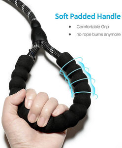 Correa Retráctil para Perro de 5 Pies, Poliéster Resistente, Mango Acolchado Cómodo, Hilos Altamente Reflectantes, Diseño de Pelo/Bufanda, para Entrenamiento de Perros - Product Image 4