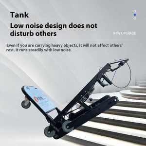 NEUER Typ Geräuscharmer Elektrischer Treppensteiger Aluminiumlegierung Geschlossene Plattform OEM Raupenliftwagen Handkarren <span class=keywords><strong>Trolley</strong></span> - Product Image 5