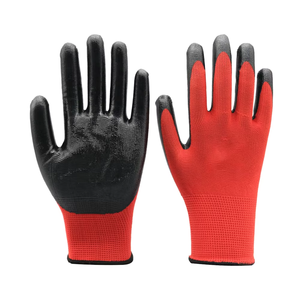 قفازات عمل جديدة حمراء مطلية بالمطاط اللاتكس للاستخدام العام في البناء - Product Image 5