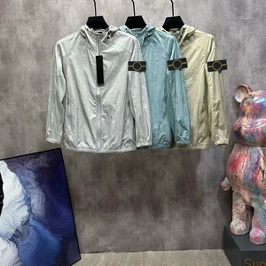 Veste légère à capuche coupe-vent pour homme, style décontracté de luxe, tendance vintage, collection 2026 - Product Image 1