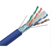 Cable de Red FEIBOER U/FTP F/UTP para Interiores/Exteriores Cat5E/Cat6/Cat7, 4 Pares*0.57mm BC/CCA, Blindaje Simple, 100m/305m/500m, Logotipo Gratuito