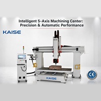 Centre d'usinage CNC 5 axes KAISE KS-1212 avec commande FANUC, broche BT40, table 1200x1200 pour gravure sur mousse