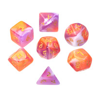 Vente en gros d'usine - Ensemble de 7 dés polyédriques de couleurs mélangées - Dés DND pour jeux de rôle - Dungeons and Dragons - Pathfinder - Jeux de société