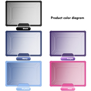 Funda plegable translúcida con soporte para Macbook Air 13 Air13.6 Air15.3 Pro13 Pro14 Pro16 <span class=keywords><strong>PC</strong></span> TPU Laptop Case - Product Image 2