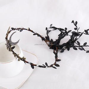 إكسسوارات شعر قوطية قزم عصابة رأس زهرية على شكل جنية لنهضة الهالوين حفلة زفاف قوطية - Product Image 5