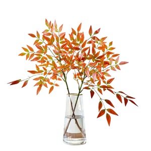 Branche artificielle de Nandina Muyu Chronicles en caoutchouc souple réutilisable pour la décoration de Noël du salon - Product Image 5