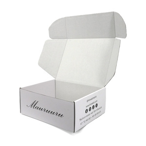 Cajas de embalaje de logotipo de impresión <span class=keywords><strong>B</strong></span> flauta gruesa tablero de tarjeta cajas de correo envío cartón personalizado traje de baño caja de embalaje para ropa - Product Image 2