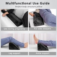 Produsen Bantal Penyangga Punggung Ergonomis Ortopedi Segitiga Busa Memori untuk Tidur Menyamping