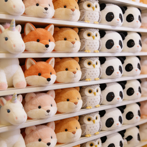 30 000 styles, fabricants OEM certifiés CE, jouets en peluche en coton PP de 8 pouces, en forme de <span class=keywords><strong>renard</strong></span> et de panda Sanrio, animaux en peluche mignons, doux, kawaii, anti-stress - Product Image 1