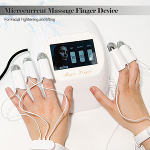 Instrument de beauté des doigts dorés Version de mise à niveau du <span class=keywords><strong>masque</strong></span> facial intelligent AI Machine de massage raffermissante à micro courant B - Product Image 5