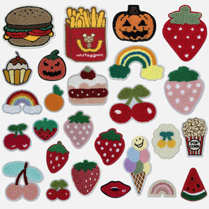Parches Personalizados para Ropa, Parches Bordados de Frutas y Alimentos, Cosidos <span class=keywords><strong>a</strong></span> Mano, de Moda, al por Mayor - Product Image 2
