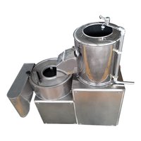 Pommes de terre chips lavage Cutter tranche trancheuse industrie électrique Peel éplucheur de pommes de terre coupe Machine et coupe