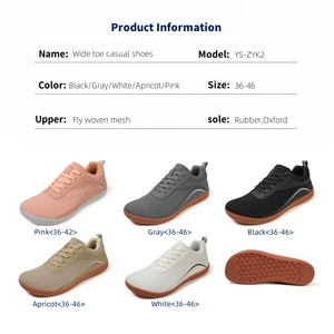 Zapatillas Minimalistas para Caminar y Correr, con Punta Ancha, Suela Plana, Estilo Barefoot - Product Image 2