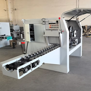 Scie à refendre multi-lames robuste pour la coupe de bois de chauffage/bois d'œuvre, machine automatique de découpe de bois à alimentation verticale par chaîne - Product Image 2