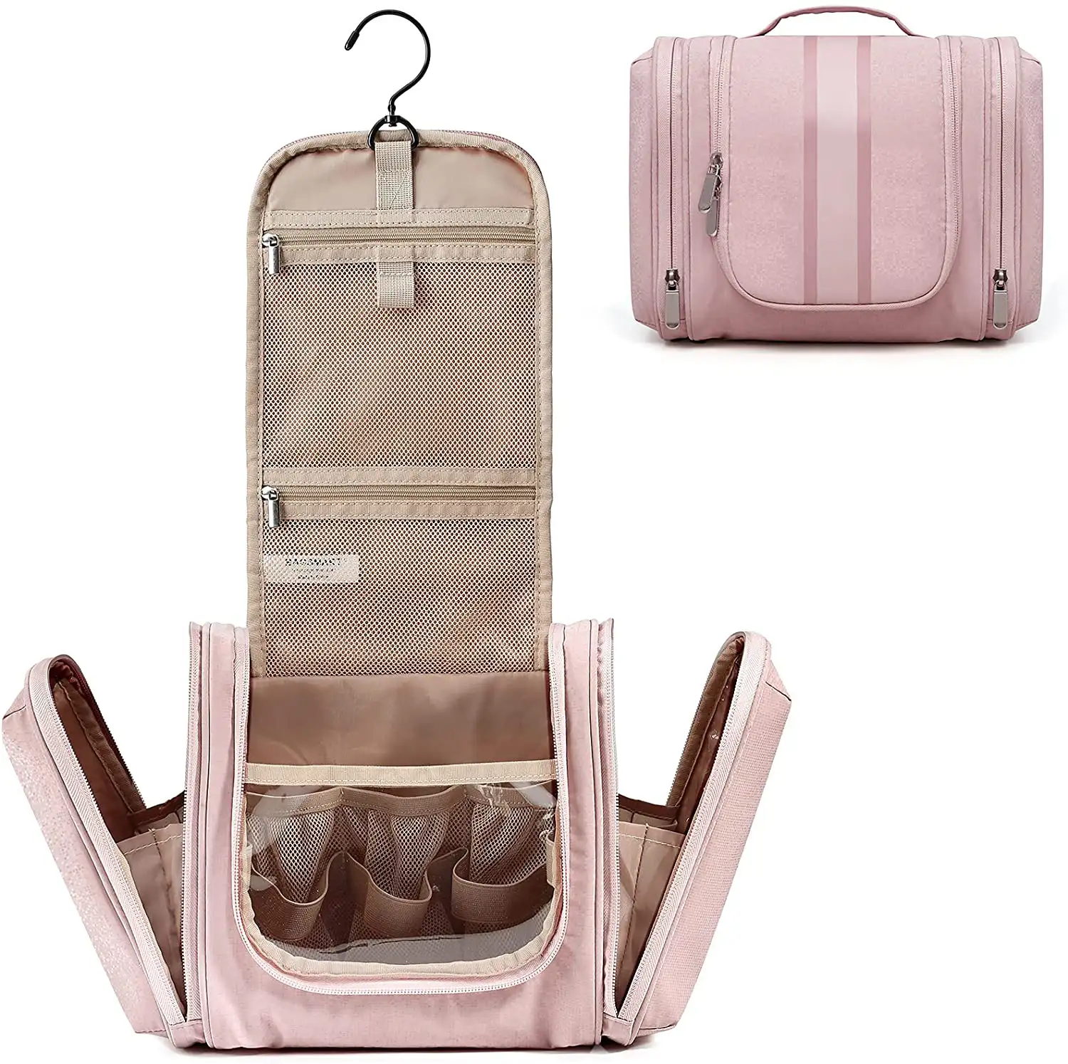 Trousse de toilette pour femmes, sac de voyage, avec crochet suspendu, pour maquillage et cosmétiques, étanche, avec organisateur de voyage, nouveau produit, 2022
