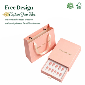 Cajas de Empaque para <span class=keywords><strong>Uñas</strong></span> Postizas de Lujo, Empaque Personalizado para <span class=keywords><strong>Uñas</strong></span>, Acabado Mate, Ecológico - Product Image 1