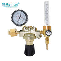 Régulateur de pression de gaz en laiton forgé de type italien pour argon et CO2, débitmètre robuste pour machine de soudage TIG MIG
