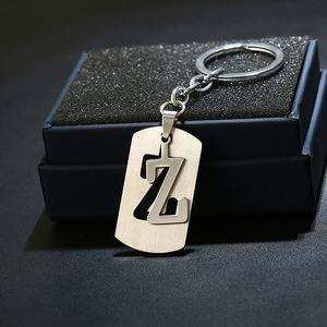NOUVEAU Porte-clés DIY Lettres A-Z pour Hommes, Porte-clés en Métal pour Femmes, Anneau de Clé de Voiture, Porte-clés Simple avec Nom, Cadeau de Fête, Bijou - Product Image 5