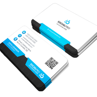 Carte de visite personnalisée avec logo, papier d'art laminé 300g, conception gratuite, impression couleur recto verso, promotion