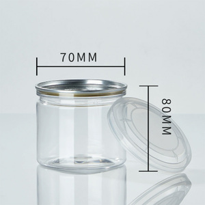 <span class=keywords><strong>Bocaux</strong></span> transparents en plastique PET pour aliments, biscuits et gâteaux, avec couvercle à anneau facile à ouvrir, pour snacks, mise en conserve et emballage final, 150ml, 280ml, 350ml - Product Image 4