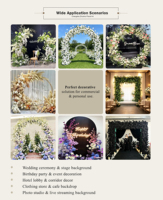 Bestseller Weißer Blumenläufer für Garten-Hochzeiten, Hotel-Rasenpartys und Blumendekoration