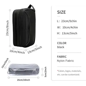 분리형 사용자 정의 방수 메이크업 브러쉬 파우치 매달려 Dopp 키트 면도 가방 남자 여행 세면 용품 가방