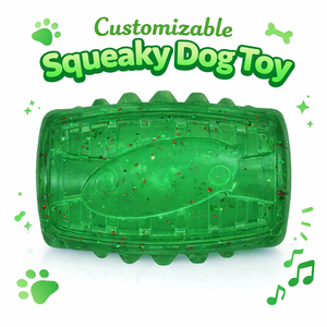 Giocattolo da Masticare per Cani in TPR ad Alte Prestazioni con <span class=keywords><strong>Squeaker</strong></span>, Resistente agli Strappi, Giocattolo a Rullo di Alta Qualità per l'Igiene Dentale Canina - Produttore - Product Image 1