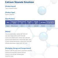 Emulsión de Estearato de Calcio 48-52% de Contenido Sólido, Dispersión Acuosa, Lubricante de Baja Viscosidad, Agente Desmoldante para Caucho, Productos Químicos para Papel