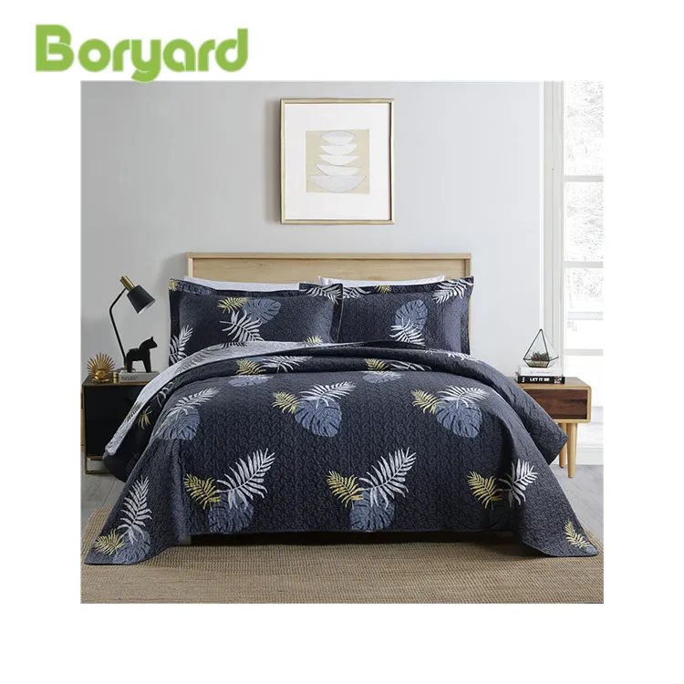 BORYARD Portable Premium Durable Quilt Bedding Sets Microfiber Quilts