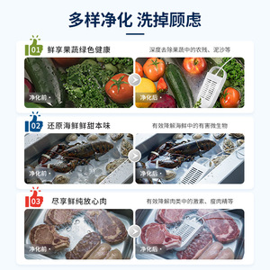 Máquina de Lavado de Frutas y Verduras de 8L con Control Electrónico y Eliminación de Pesticidas para Plantas de Procesamiento de Frutas GB12 - Product Image 5