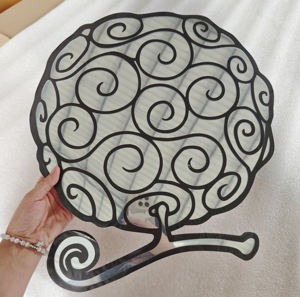 Décorations murales modernes personnalisées en acrylique miroir, diverses formes, motif Gengar Chrome Hearts, écologiques, installation facile - Product Image 4