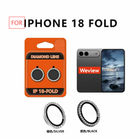 Protector de Pantalla de Vidrio Templado con Lente de Cámara de Diamante de Aleación de Aluminio para iPhone 18 Pro Max Fold Ultra Weview