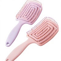 Peigne moelleux, un outil de coiffure pour femmes, conçu pour les cheveux longs, avec fonction de massage pour stimuler les méridiens Jinhua