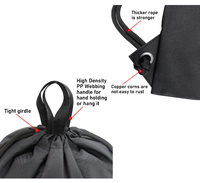 Sac à dos de sport et de gym portable en polyester écologique, réutilisable, imperméable, avec cordon de serrage et motif lettres, vente en gros fabricant