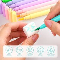 Vente en gros de stylos à colorant alimentaire double face comestibles de qualité alimentaire 10 macarons marqueurs de couleurs pour décoration de gâteaux écrivains gastronomiques pour fondant