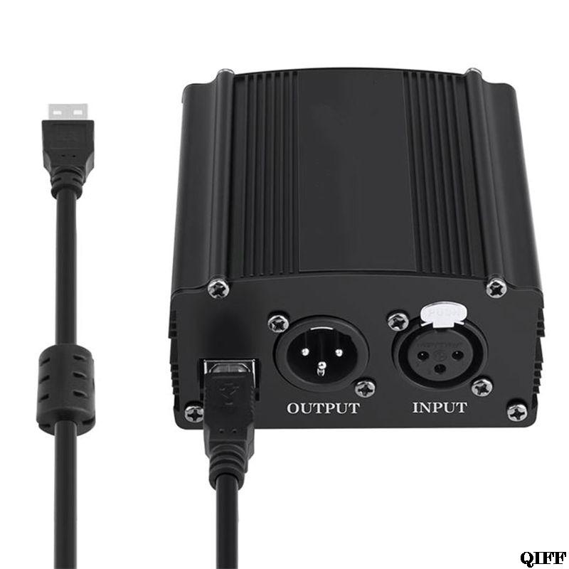 XLR USB 48V ファンタム電源 MIC 電源 マイク BM800 電源アダプター