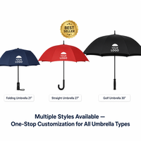 Parapluie de voyage pliable promotionnel, imperméable, durable, avec logo personnalisé, vente en gros à bas prix